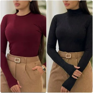 بادی یقه گرد ابریشم 