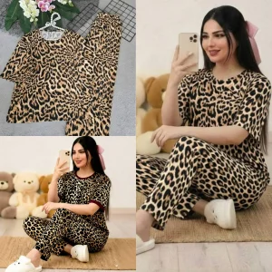 بلوز شلوار پلنگی