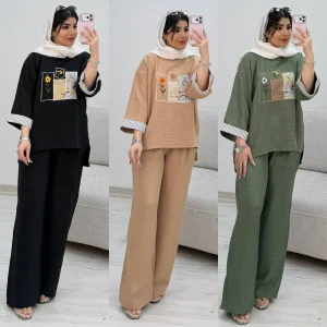 تونیک شلوار تیکه دوزی