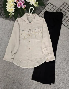 شومیزدوطرف گلدوزی
