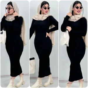 زیر مانتویی ماکسی یقه اسکی